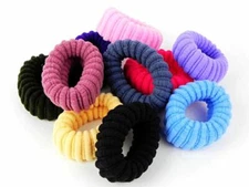 Washable 10pcs Thick Large Scrunchies Elastic Band Women Girls Hair Accessories