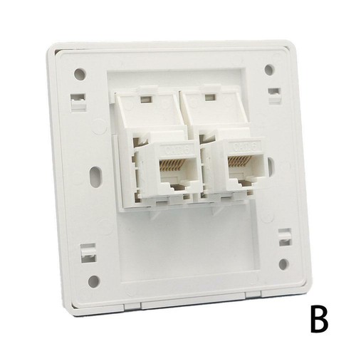 Wall Socket Plate Network Ethernet LAN CA Outlet Panel FaceplateF V8Y8 - Afbeelding 6 van 15