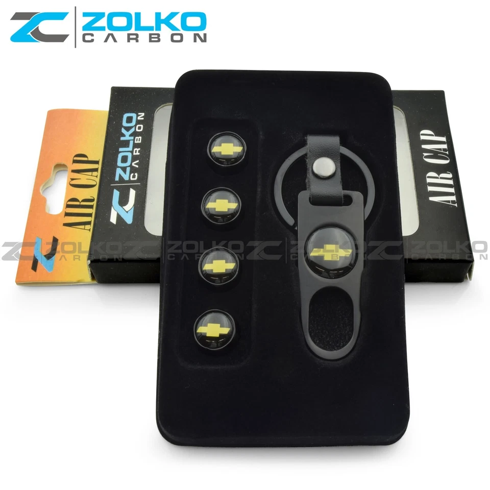 TAPAS DE VÁSTAGO DE VÁLVULA + LLAVERO RUEDA NEUMÁTICO NEGRO - VENDEDOR DE EE. UU. Foto 3 de 4