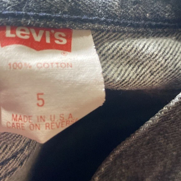 Levi’s Vintage 501 Jeans 5 Juniors Negro 25" Cintura Foto 3 de 4
