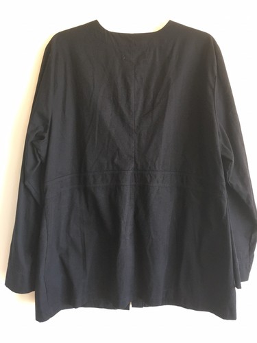 KOI Womens Scrubs Top Jet Black Long Sleeves NWOT XL - Picture 2 of 3