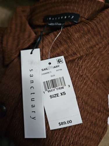 Sanctuary Women Brown Casual Dress XS NWT retail $89. (bn19) - Picture 6 of 6