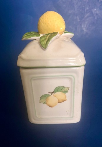 Piccolo contenitore da cucina, tema limone, Villeroy & Boch, 5 pollici per 2,5, ceramica - Foto 3 di 5