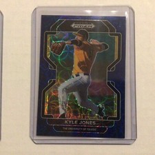 2022 Panini Prizm Draft Picks Navy Blue Kaleidoscope Kyle Jones 13/15 made RC