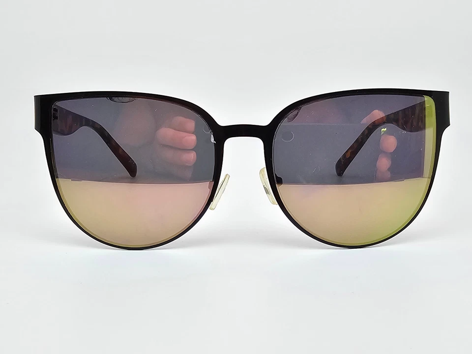 Gafas de sol Betsey Johnson BJ479181 marco tortuga rosa verde lente espejo ojo de gato Foto 2 de 4