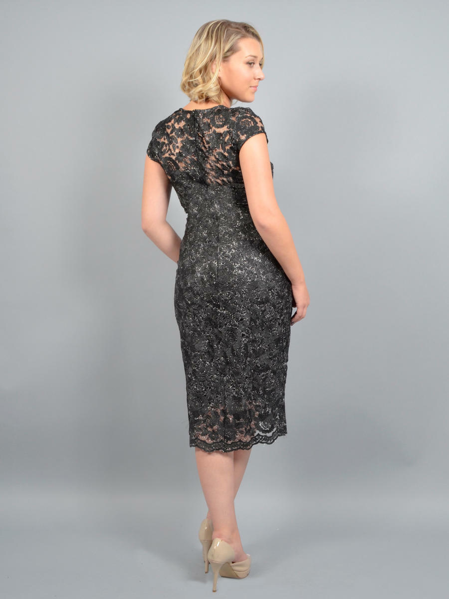 MARINA SCALLOPED LACE CAP SLEEVE SHEATH DRESS sz 6 | eBay