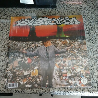 Dystopia - Human=Garbage - Clear Vinyl LP - Rare w/ Lyric Booklet