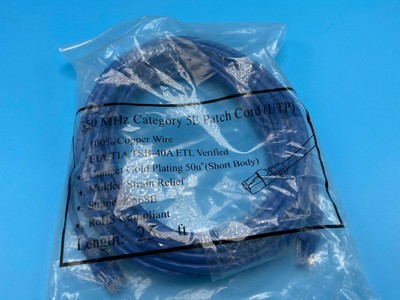 StarTech 350MHz Category 5E Patch Cord (UTP) 25 ft BLUE Network Cable 
