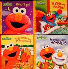Sesame Street Sleep Tight, Rise & Shine, Elmo's Delicious Christmas, & Fr - GOOD