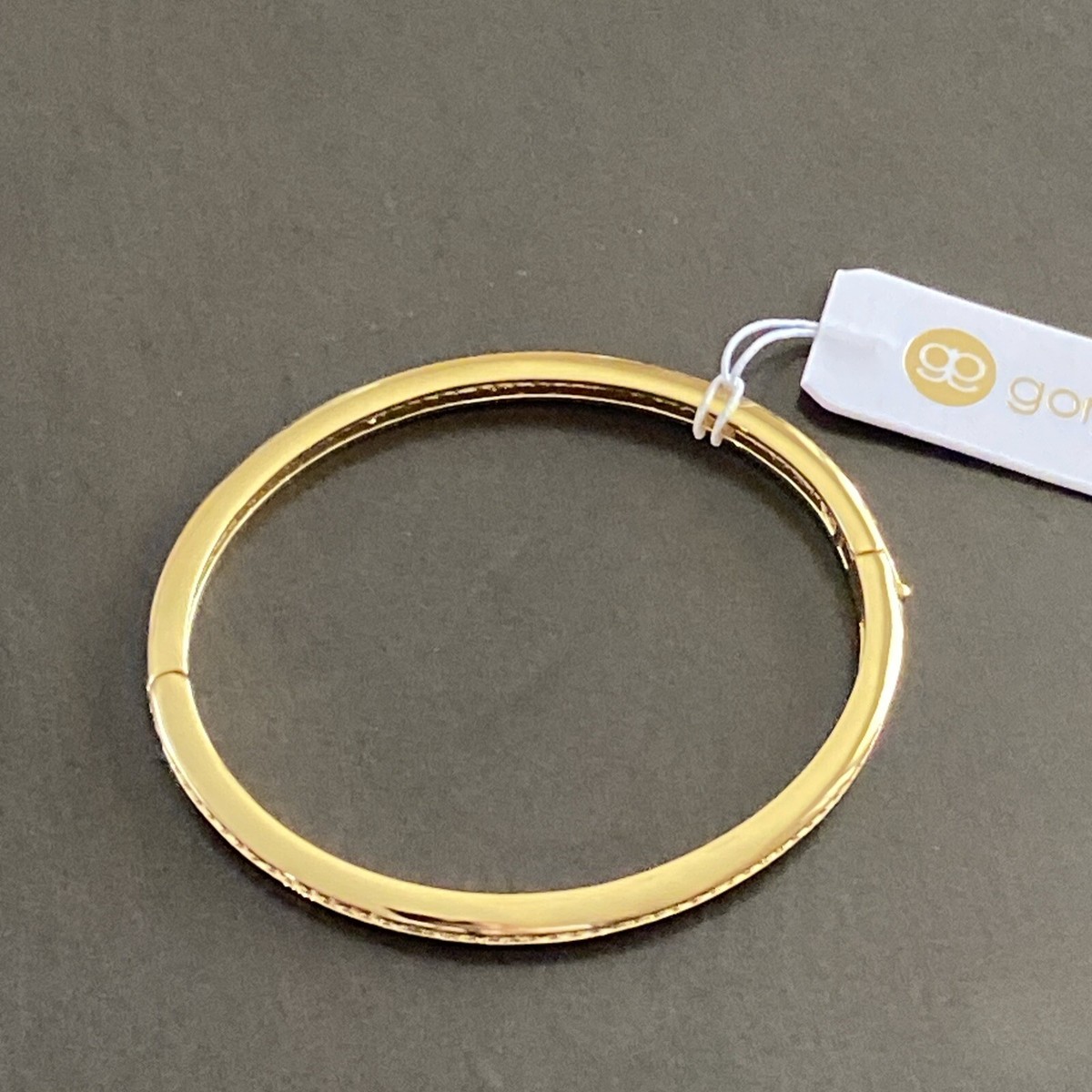 Gorjana Paseo Fuschia Shimmer 18K Gold Plated Cuff Bangle