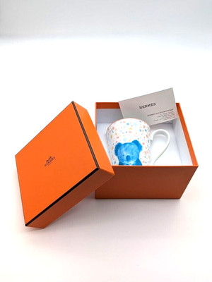 HERMES Paspass Koala Panda Becher Keramik Paris, Frankreich Flagship Store mi...