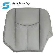 Driver Bottom Seat Cover With Cut Outs Fits 2003-2006 Chevy Suburban Tahoe Gray