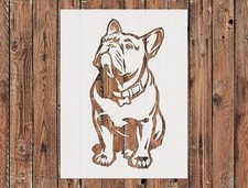 Bulldog Cute Safari Wild Animal Stencil Template Reusable, Tribal Jungle Decor,
