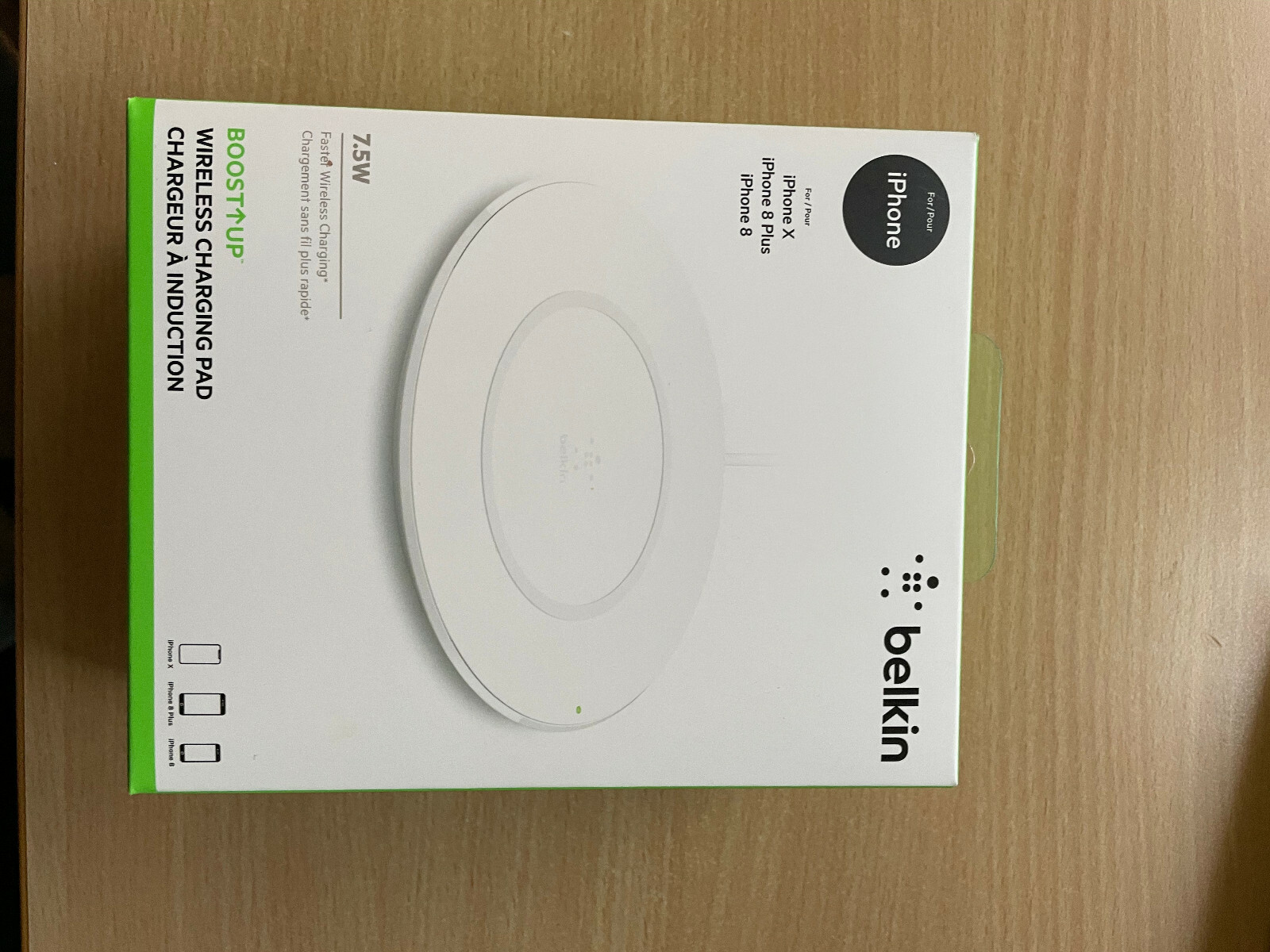 Chargeur sans fil Belkin Boost Up noir par induction pour smartphone Apple iPhone