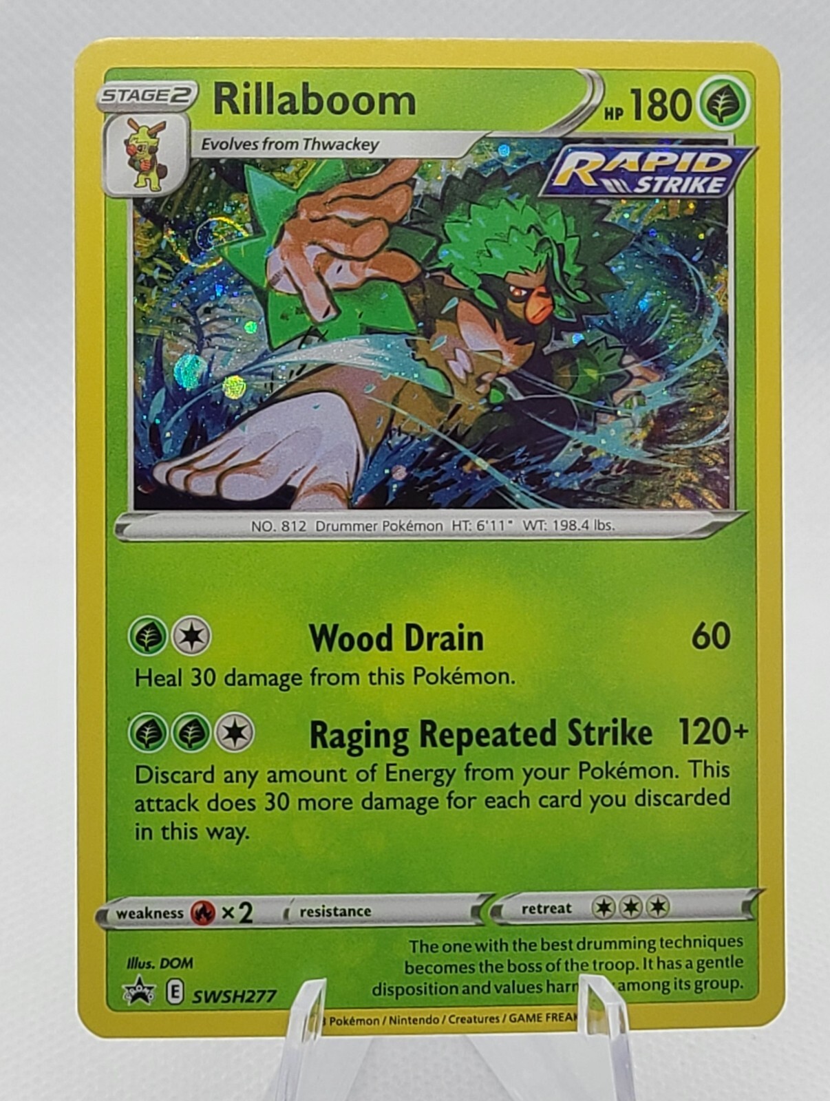 Rillaboom SWSH277 Sword & Shield Black Star Promo Pokemon TCG NM