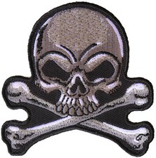 Gray Skull Patch - 3x3 inch - P6357