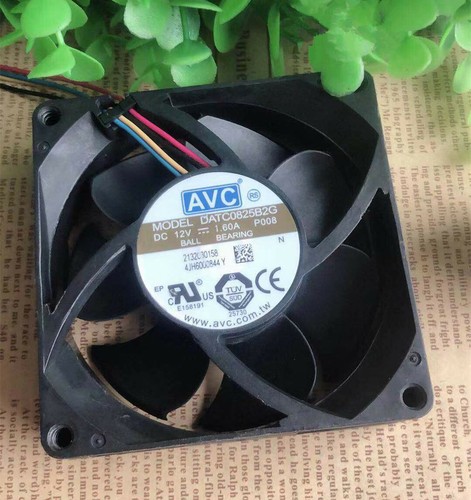 AVC DATC0825B2G 12V 1.60A 8025 8CM 4-pin PWM temperature control fan - Picture 3 of 6