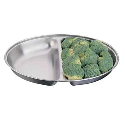 Olympia P186 Oval Vegetable Dish with Two Compartments 300mm @Next Day Delivery