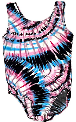 Motionwear Leotard Bodysuit Tie-Dye Look Tank Gymnastics # 2100 New Girl M 6 7