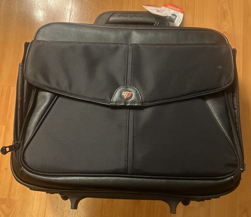 Targus Black 15.4" Trademark Toploading Roller Notebook Case Model TCR001US - Picture 2 of 11