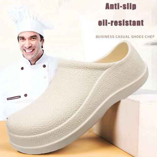 Oil Resistant Work Shoes Non Slip Shoes Cushion Chef Shoes Safety Water Kitchen - Picture 17 of 27