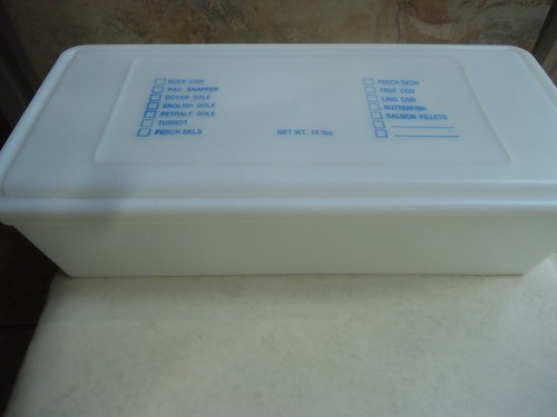 Fish Storage Container Freezable, FDA Approved 16 x 7 x 4"