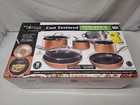 Cast Textured Aluminum Ceramic Nonstick Cookware 10-Piece Set Cool Handle NEW
