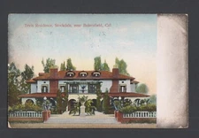 Stockdale California near Bakersfield Tevis Residence 1908 postcard Germany rj