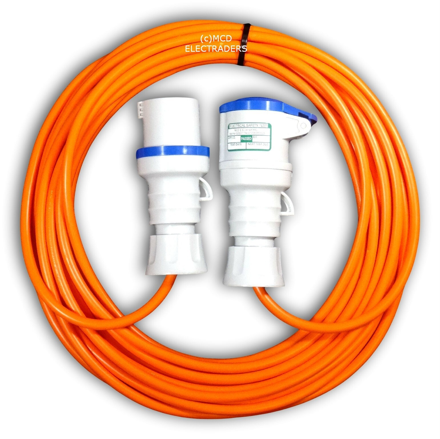 25m Caravan Hookup Cable Lead 2.5mm Orange with FREE Carry