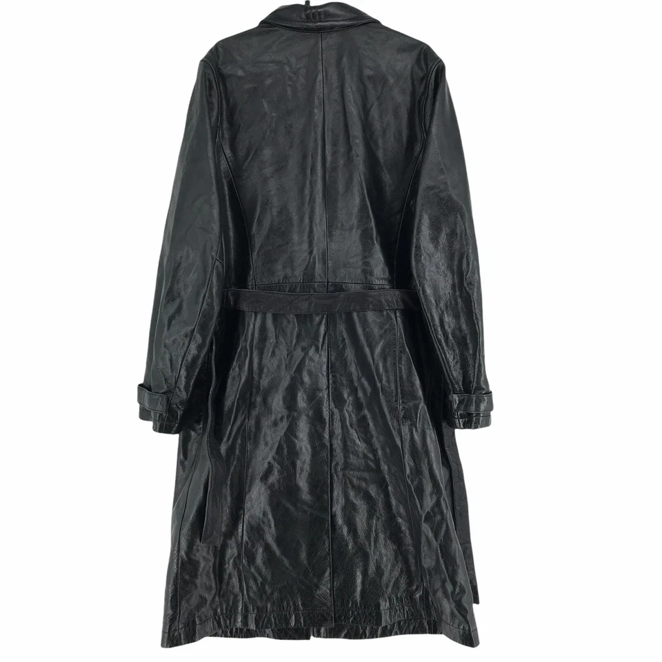 Chaqueta De Cuero Negra 100% GAP Talla L - Imagen 3 de 4