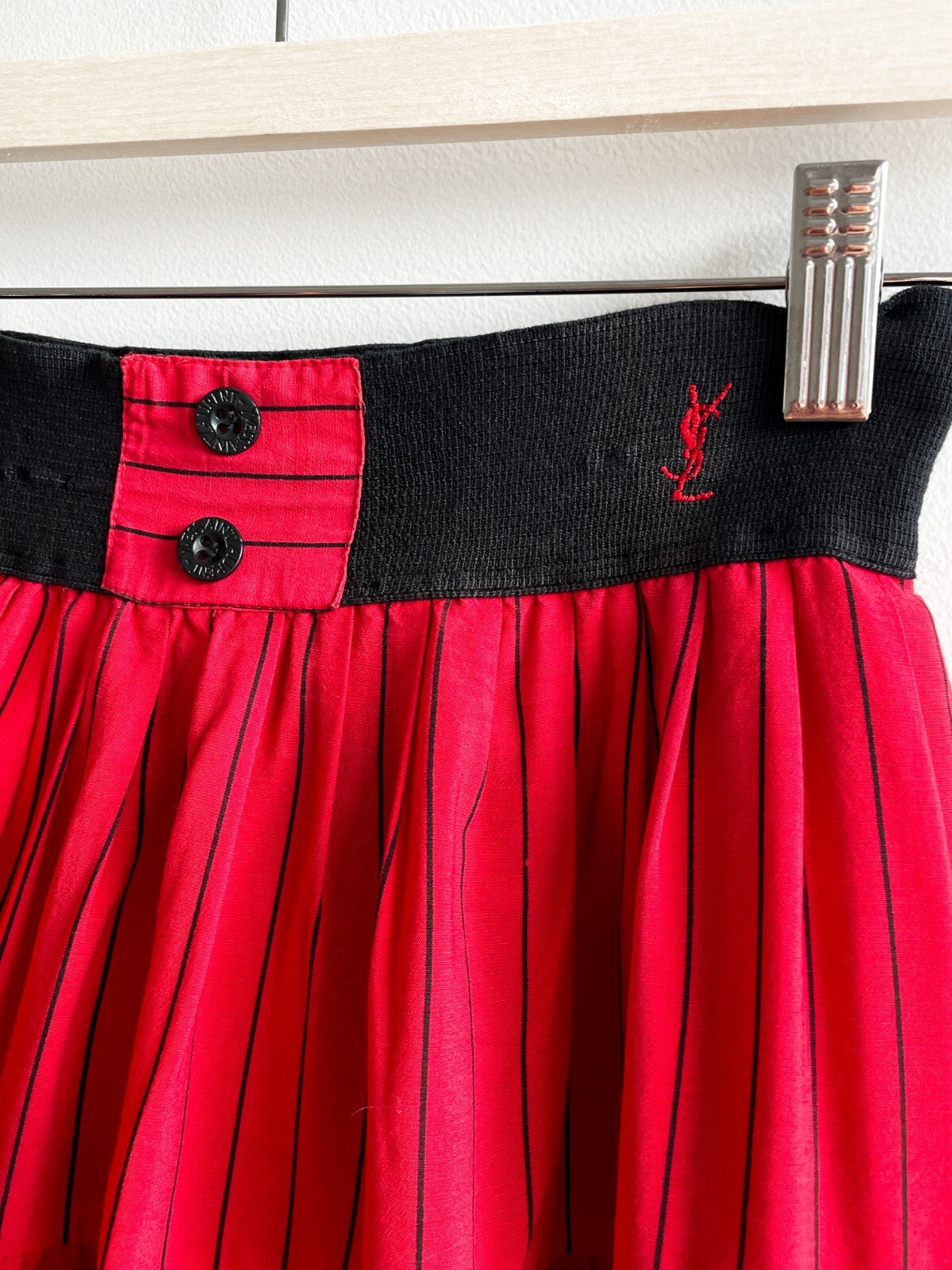 Gonna vintage Yves Saint Laurent Enfance colore rosso 152 cm o XS