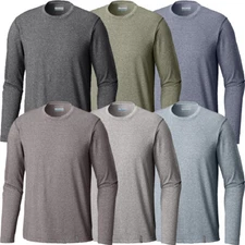 New Mens Columbia "Thistletown Park" Omni-Wick Long Sleeve Crew Neck Shirt Tee 