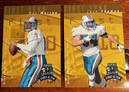 1997 PLAYOFF First & Ten MIAMI DOLPHINS Team Set MARINO ZACH THOMAS HOF Jabbar - Picture 2 of 7