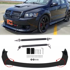 Front Bumper Lip Splitter Spoiler Body Kit + Strut Rods for Dodge Caliber SRT0.1