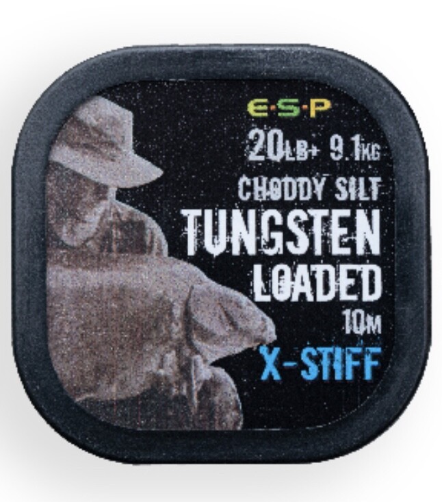 ESP CARP TUNGSTEN LOADED COATED FISHING BRAID HOOKLINK in X - STIFF