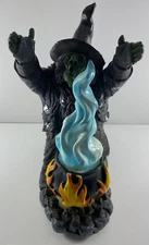 Vintage 1997 Paper Magic Group WITCH w/ Cauldron Decoration Plastic Halloween