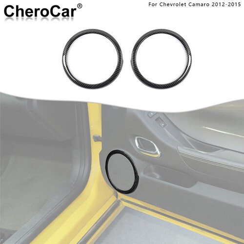 Carbon Fiber ABS Interior Door Speaker Cover Trim for Chevrolet Camaro 2012-2015 - Bild 1 von 9