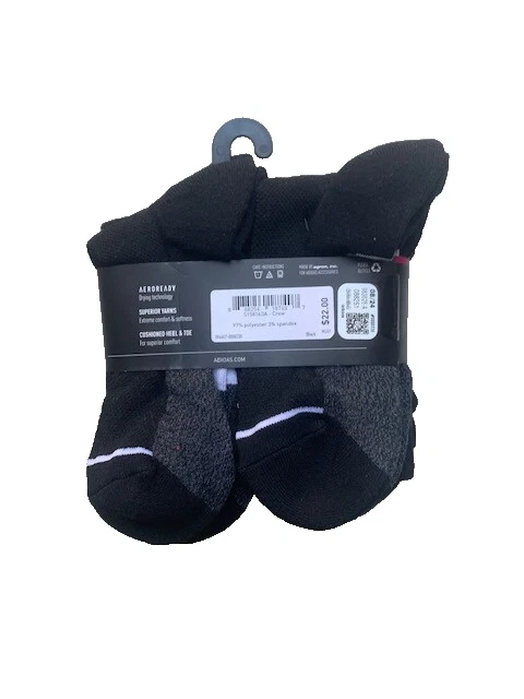 Paquete de 6 calcetines ADIDAS para mujer | acolchados AEROREADY todos los días | talla de zapato 5-10 Foto 2 de 2