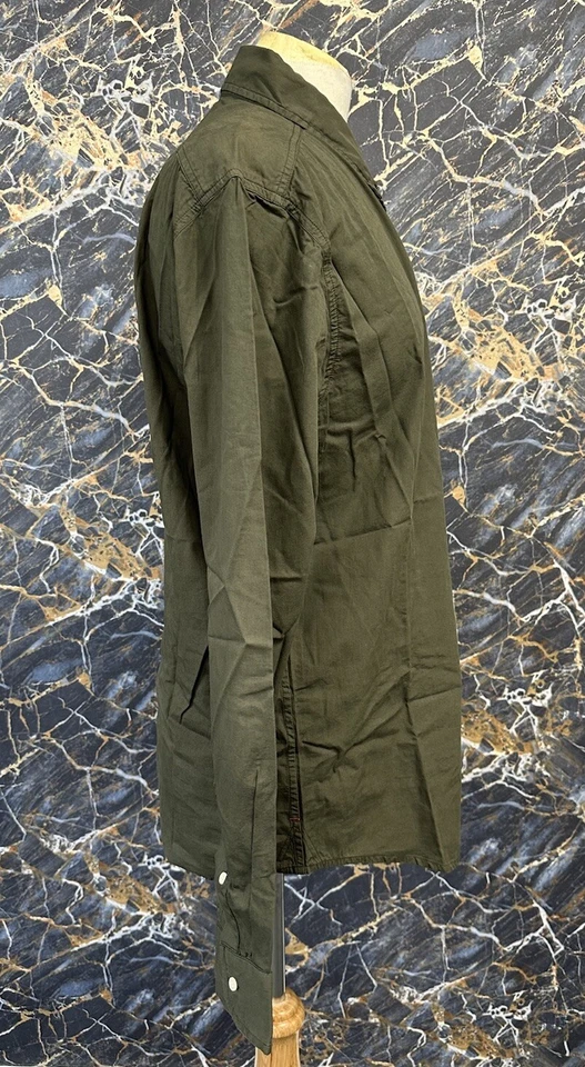 Velvet By Graham & Spencer Shirt Mens Olive Size M #REF7 - Image 4 of 4