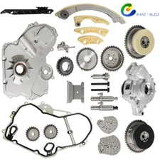 For GM Ecotec 2.0L 2.4L Timing Chain Kit VCT Selenoid Actuator Oil & Water Pump