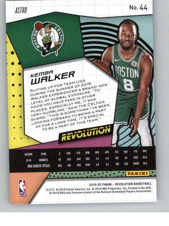 2019-20 Panini Revolution Astro #44 Kemba Walker (ref 144047) - Image 2 of 2