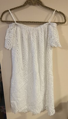 EUC Lilly Pulitzer Small white La Fortuna dress 