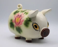 Vintage Collectable Japan Kitsch Ceramic Figural Piggy Coin Bank