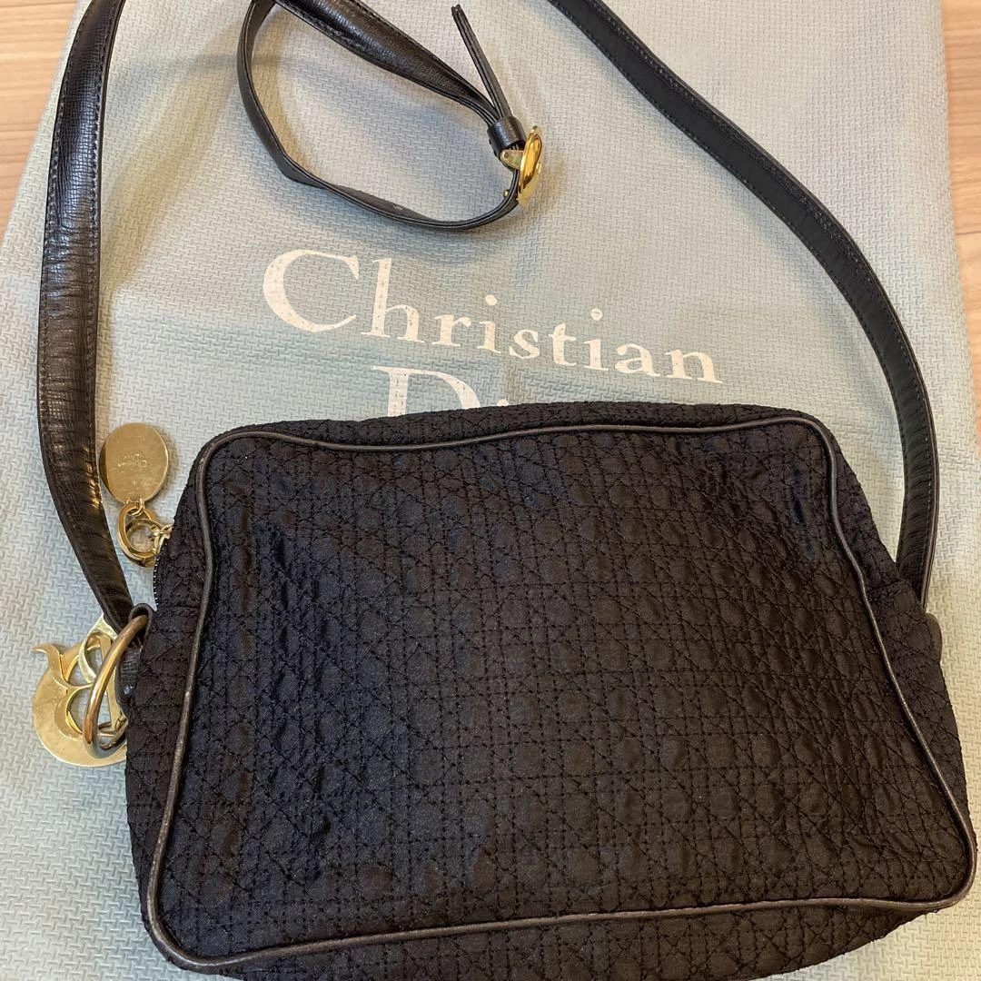 Sac bandoulière Christian Dior noir femme 1