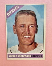 1966 Topps Baseball Woody Woodward #49 Atlanta Braves Vintage Card