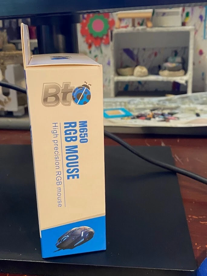 BTO M650 Optical Mouse Ergonomic + BTO Keyboard NEW - Image 4 of 4