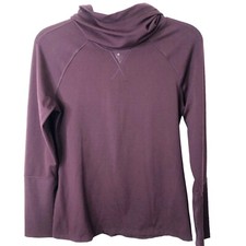 Yogalicious Lux Women's Purple Maroon Athletic Hoodie w/Mesh Inserts Size Small