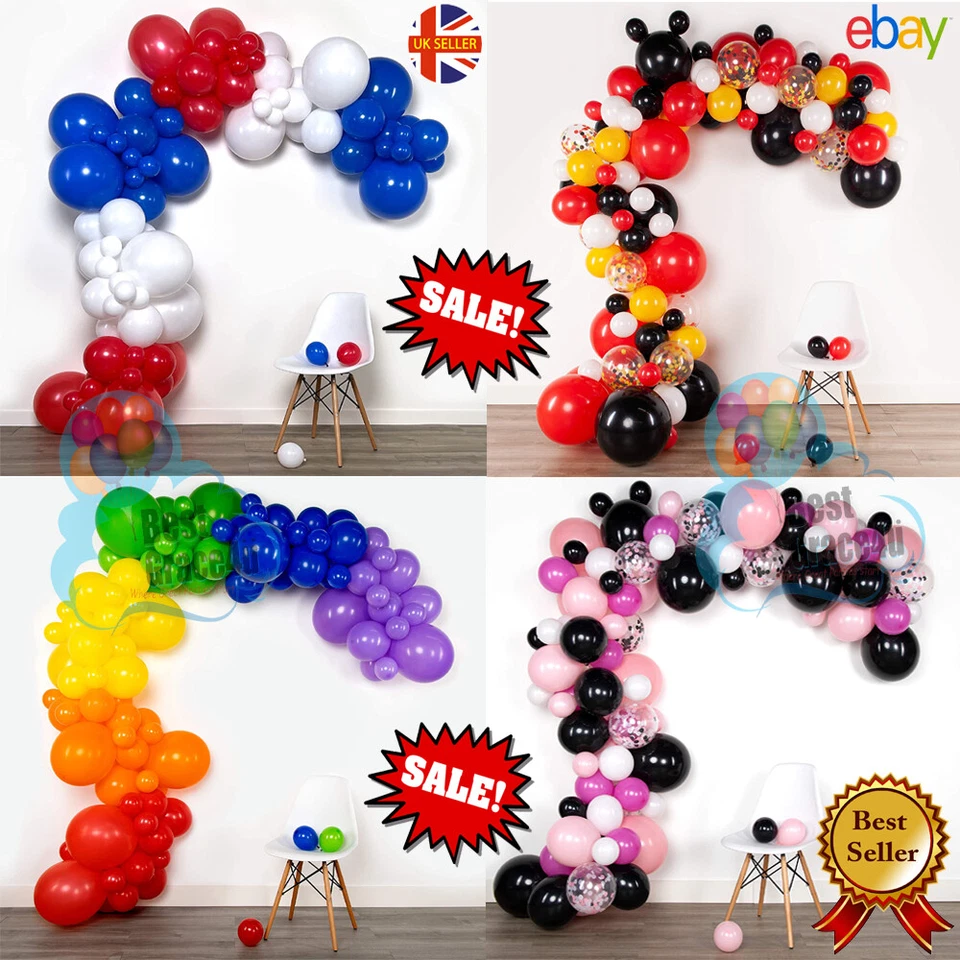 Balloon Arch Kit +Balloons Garland Birthday Wedding Party Baby Shower Decor UK..
