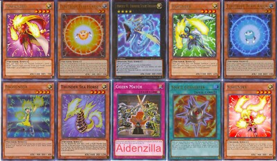 Yugioh Hunder Thunder Family Deck - Thunder Spark Dragon Electrode Mahunder  | eBay