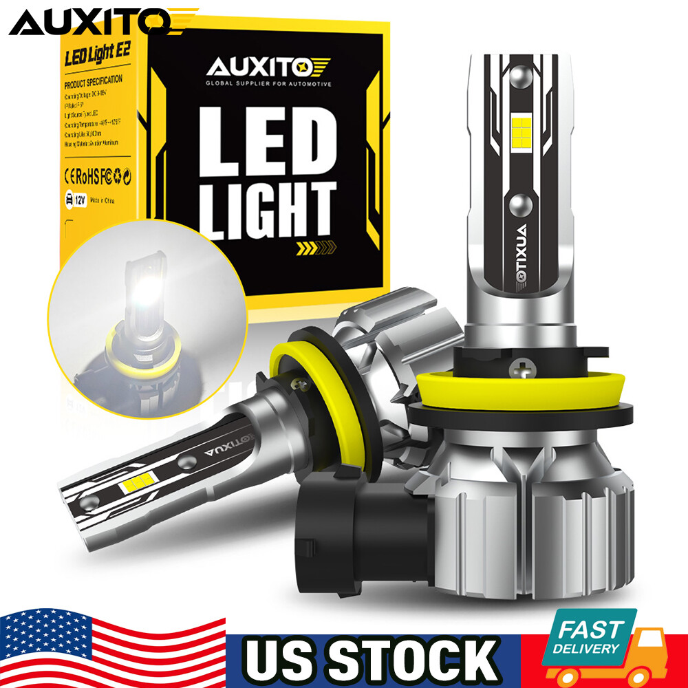 AUXITO H11 LED Low Beam Headlight Bulb Kit 80000LM Super Bright 6500K Cool White